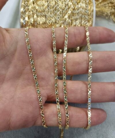 4 Mm Karamaz Taki Zinciri Altin Kaplama 5