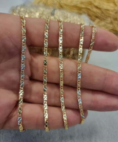 4 Mm Karamaz Taki Zinciri Altin Kaplama 8