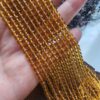 4 Mm Kehribar Renkli Faset Kuvars Dogal Tas 5