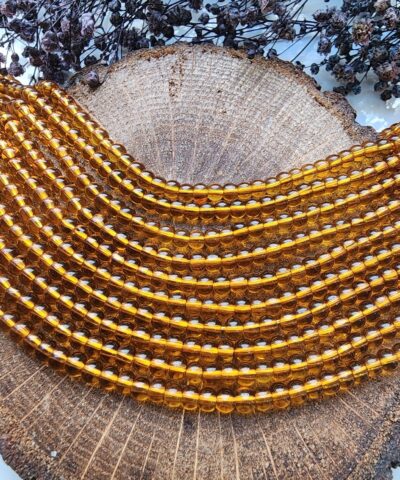 4 Mm Kehribar Renkli Kuvars Dogal Tas 5