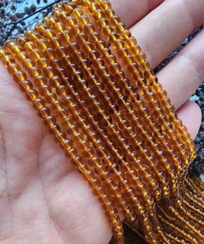 4 Mm Kehribar Renkli Kuvars Dogal Tas 7