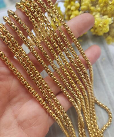 4 Mm Kobra Altin Kaplama Taki Zinciri