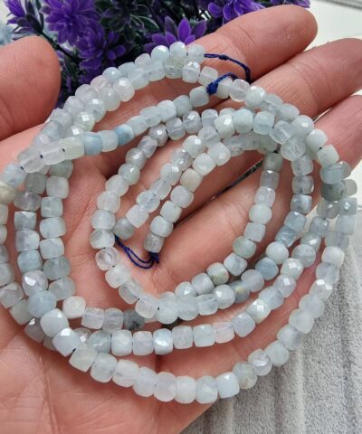 4 Mm Kup Akuamarin Dogal Tas 4