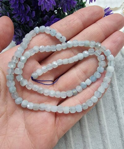 4 Mm Kup Akuamarin Dogal Tas 5