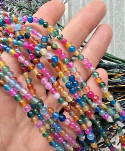 4 MM Küre Mix Akik Taşı