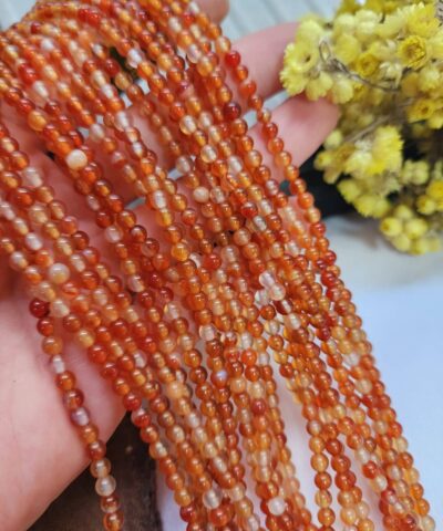 4 MM Küre Turuncu Akik Taşı