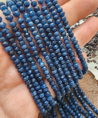 4 MM Lapis Kuvars Rondela Doğal Taş