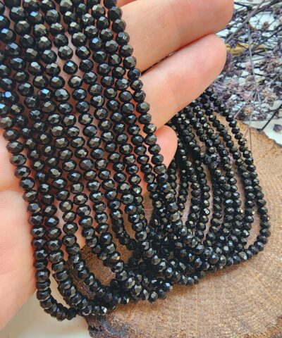 4 Mm Oniks Kuvars Rondela Dogal Tas 2