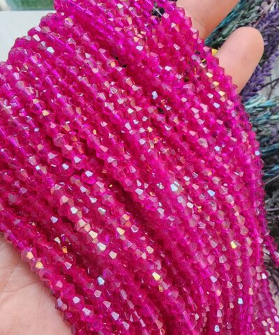 4 Mm Piramit Kristal Boncuk 503