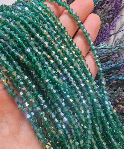 4 Mm Piramit Kristal Boncuk 506