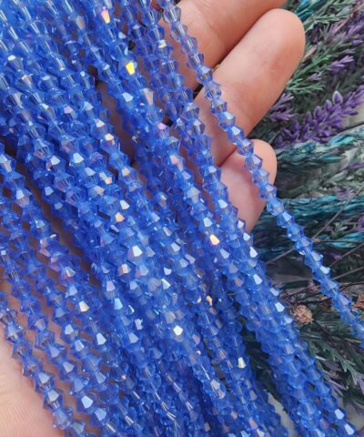 4 Mm Piramit Kristal Boncuk 509