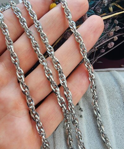 4 MM Sarmal Ataç Çelik Takı Zinciri