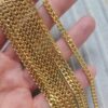 4 Mm Trasli Altin Kaplama Kuyumcu Zinciri 2