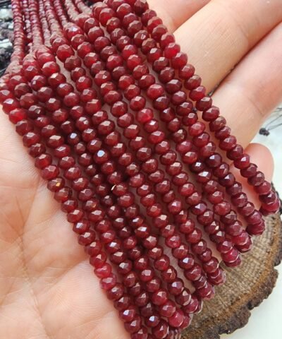 4 Mm Yakut Kuvars Rondela Dogal Tas 2