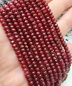 4 MM Yakut Kuvars Rondela Doğal Taş