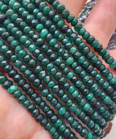 4 Mm Zumrut Kuvars Rondela Dogal Tas 2