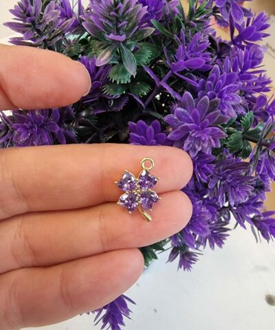 4 Yaprakli Sans Yoncasi Lila 3