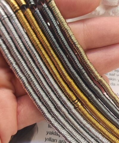 4X1 MM Disk Hematit Doğal Taş