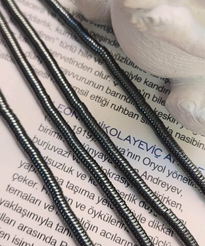 4x1 Mm Disk Hematit Dogal Tas Fume