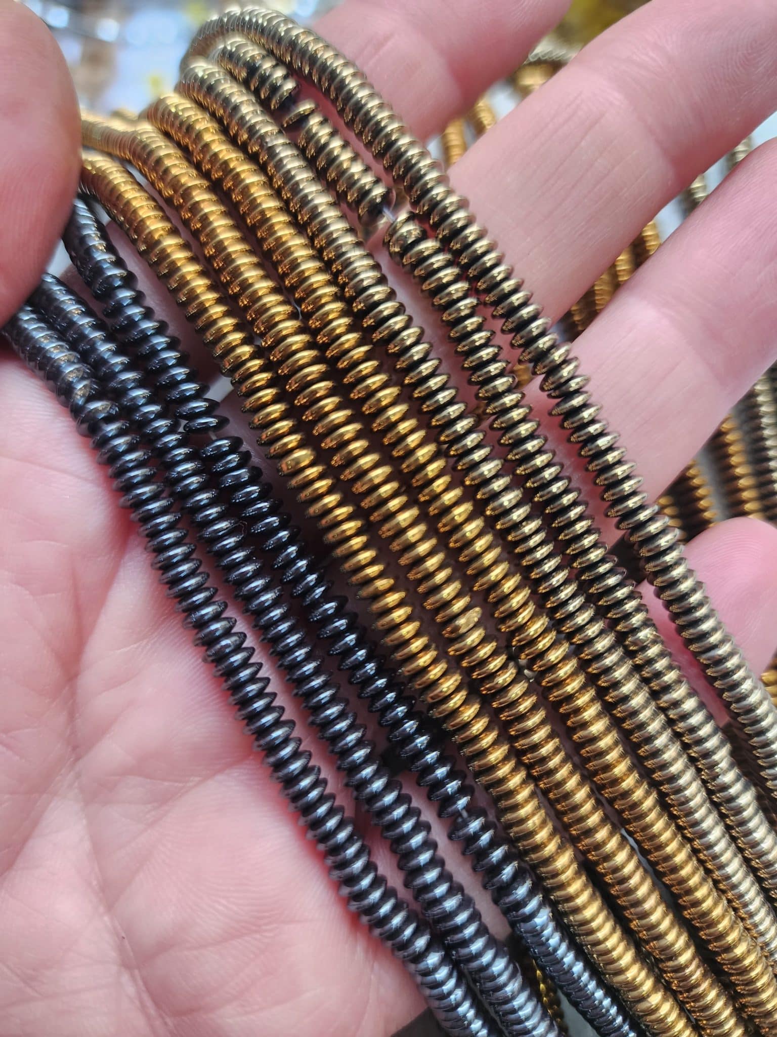 4x1 Mm Rondela Hematit Dogal Tas