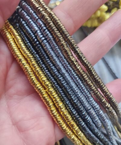 4x1 MM Şekilsiz Disk Hematit Doğal Taş