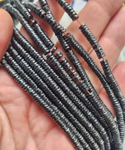 4x1 Mm Sekilsiz Disk Hematit Dogal Tas Fume