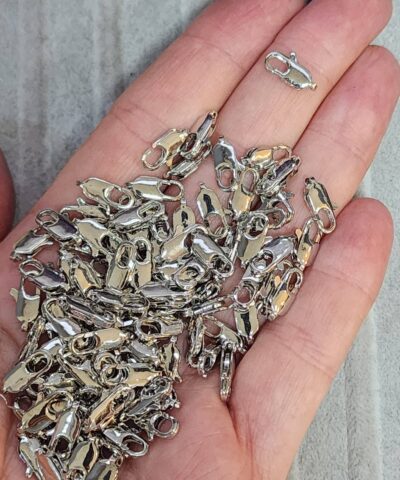 4x12 Mm Kuyumcu Papagan Klips Gumus