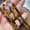 4x13 Mm Dikdortgen Kaplan Gozu Dogal Tas