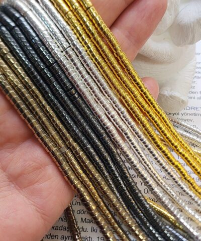 4x2 Mm Disk Hematit Dogal Tas