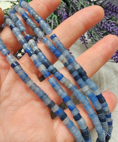 4x2 Mm Mavi Rondela Aventurin Dogal Tasi 2