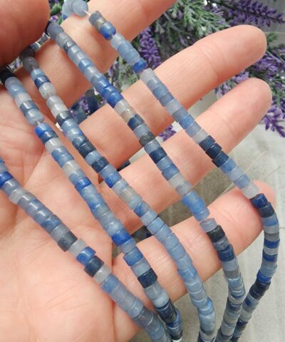 4x2 Mm Mavi Rondela Aventurin Dogal Tasi