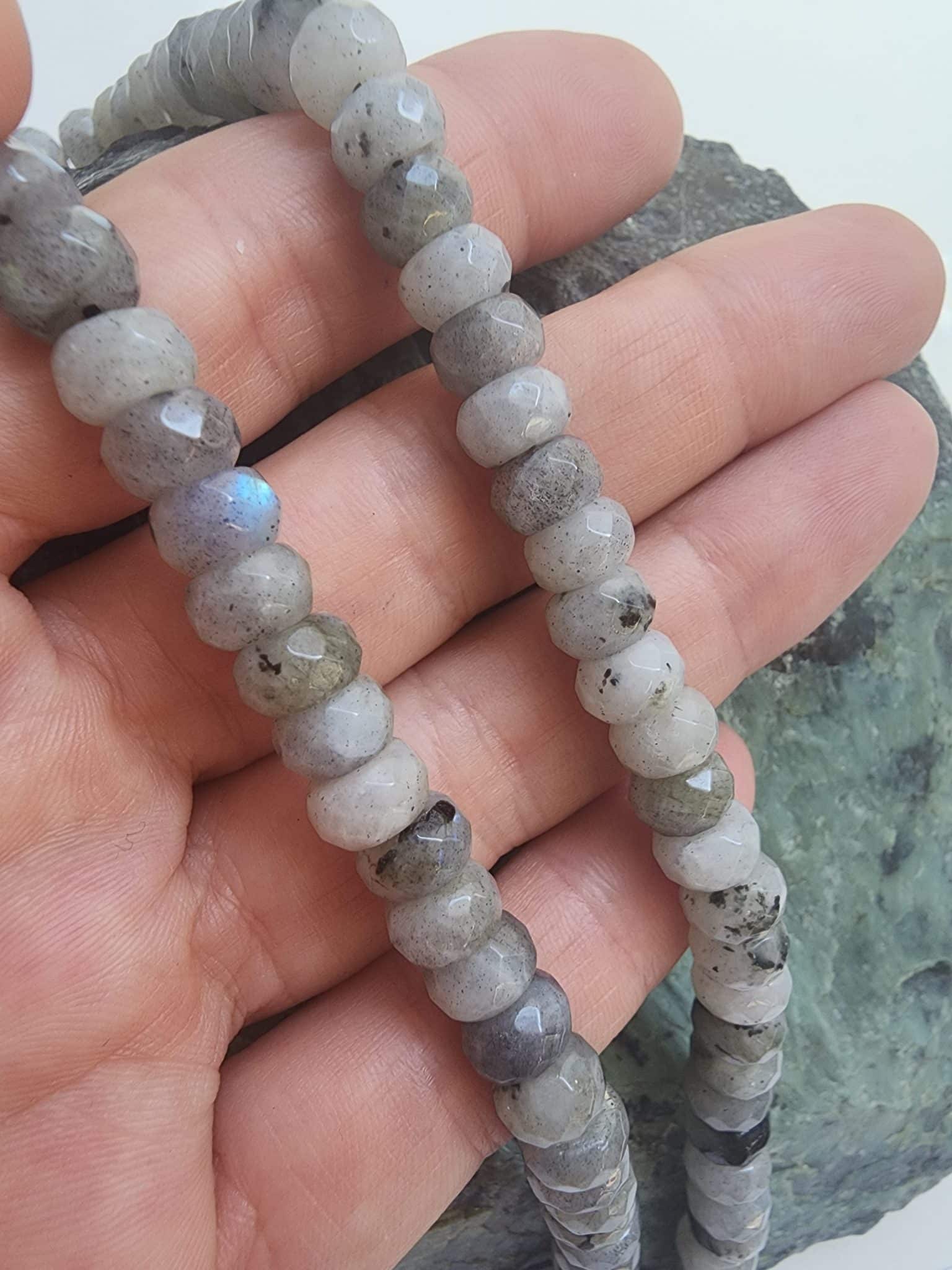 8x2 MM Rondela Labradorit Taşı