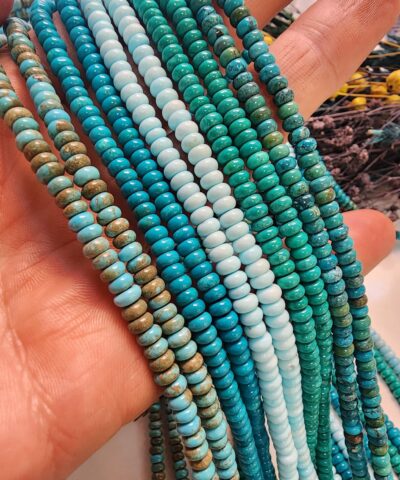 4x2 Mm Rondela Turkuaz Dogal Tas Aaa