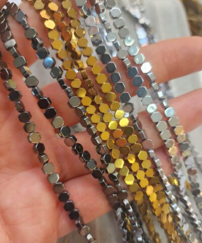 4x4 Mm Petek Hematit Dogal Tas 4