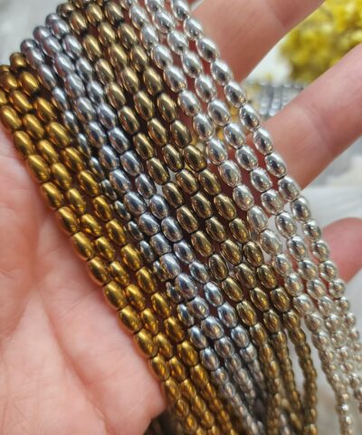 4x6 Mm Arpa Hematit Dogal Tas