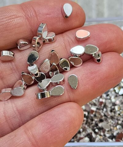 4x6 Mm Damla Ara Taki Malzemesi Gumus
