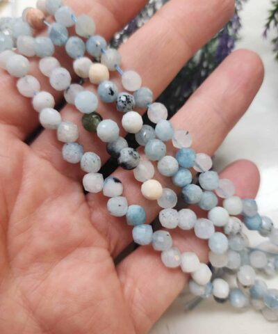 5 MM Damla Piramit Akuamarin Taşı