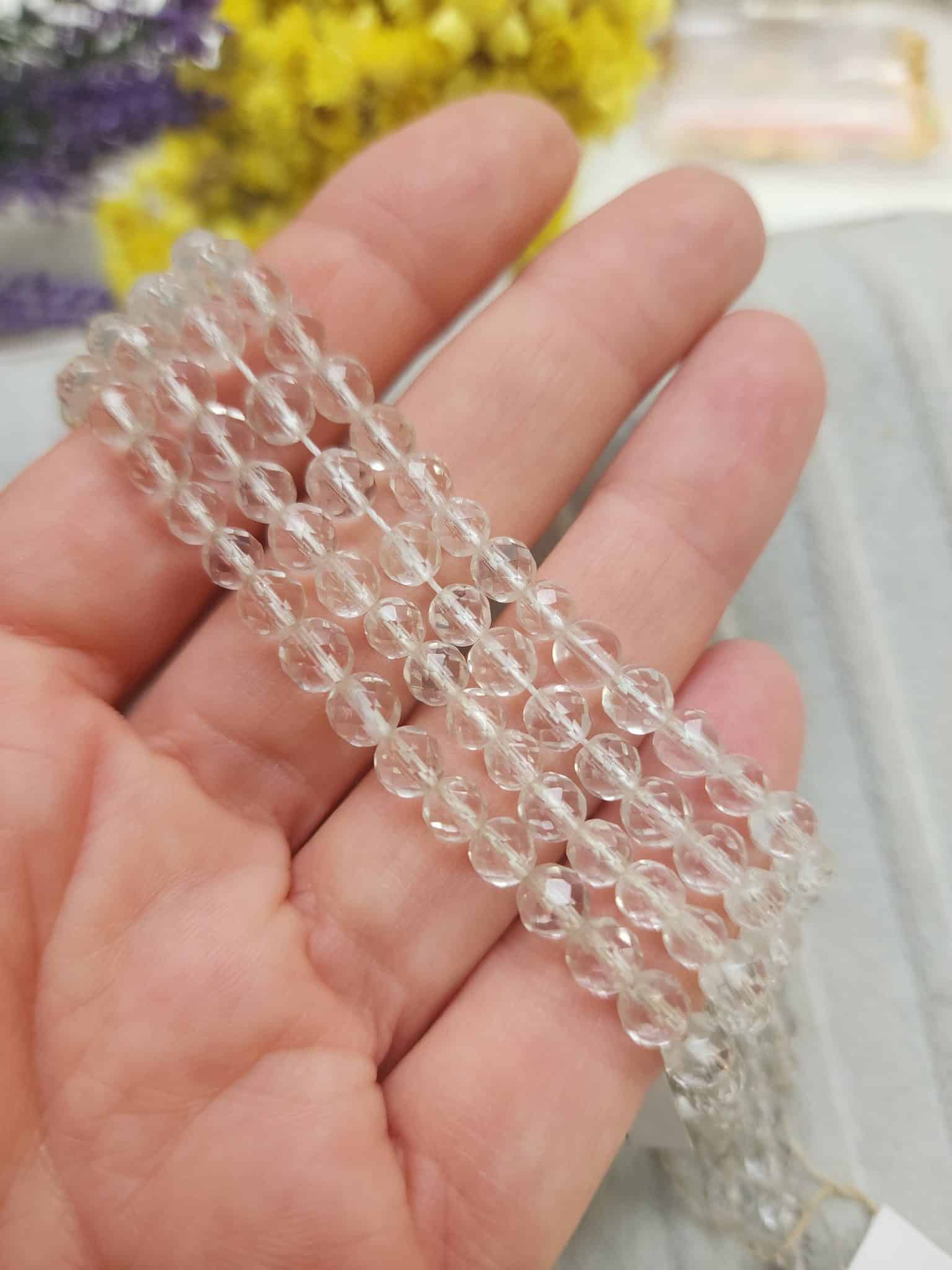 5 Mm Elmas Kure Kristal Kuvars Tasi