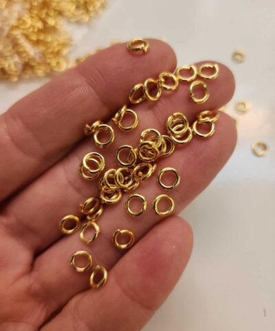 5 Mm Premium Kalin Etli Metal Halka Gold