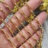 5x10 Mm Oval Atac Altin Kaplama Taki Zinciri