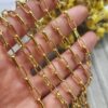 5x10 Mm Oval Atac Altin Kaplama Taki Zinciri 3