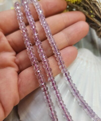 5x3 Mm Fasetli Rondela Aaa Ametist Tasi 2