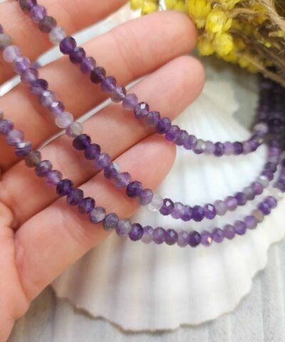 5x3 Mm Fasetli Rondela Ametist Tasi