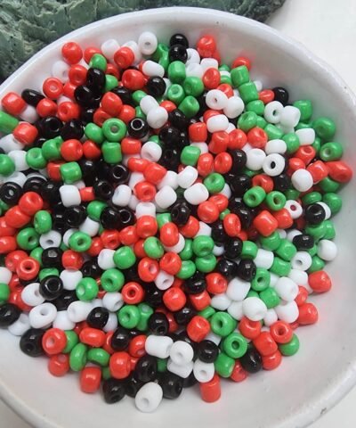 6/0 Filistin Bayrağı Renkleri Kum Boncuk 4 MM