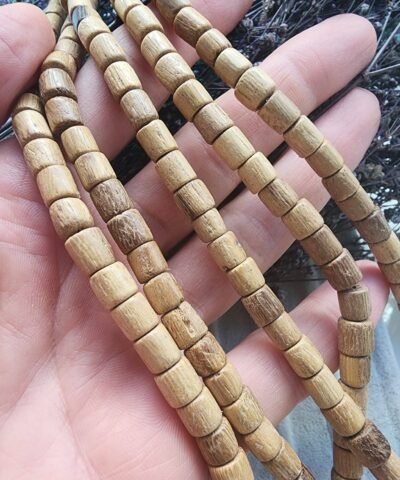 6 MM Bambu Silindir Doğal Boncuk