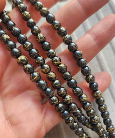 6 MM Çizgili Hematit Doğal Taş - 502