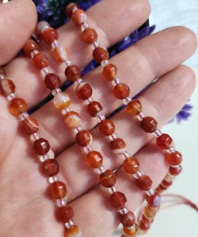 6 Mm Cokgen Acik Kahve Akik Dogal Tas Dizi Aaa 2