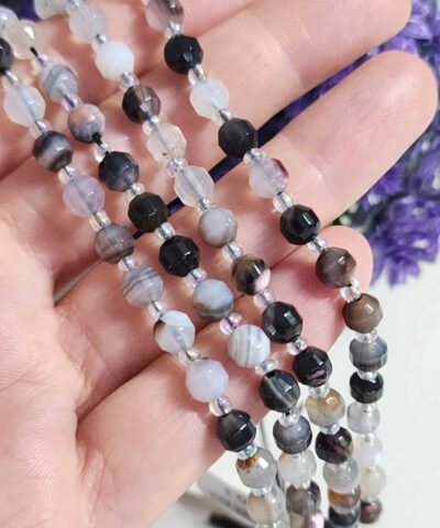 6 Mm Cokgen Bej Akik Dogal Tas Dizi Aaa 2