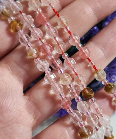 6 Mm Cokgen Cilek Kuvars Dogal Tas Dizi Aaa 2