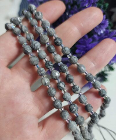 6 Mm Cokgen Zebra Jasper Dogal Tas Dizi Aaa 2